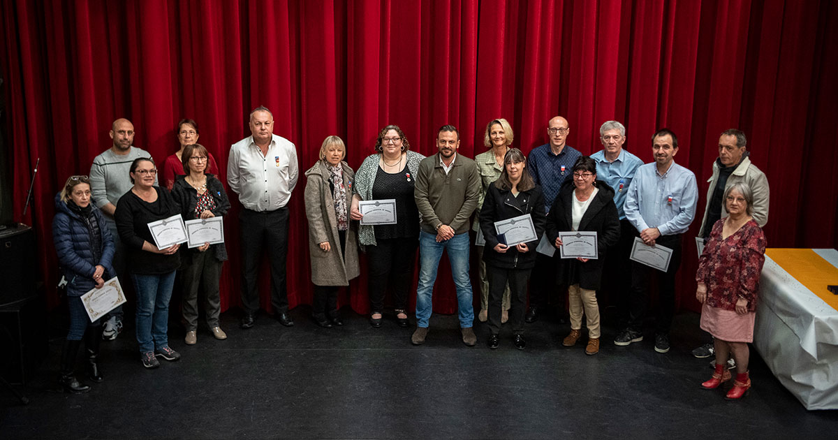 Cérémonie de remise de médailles du travail