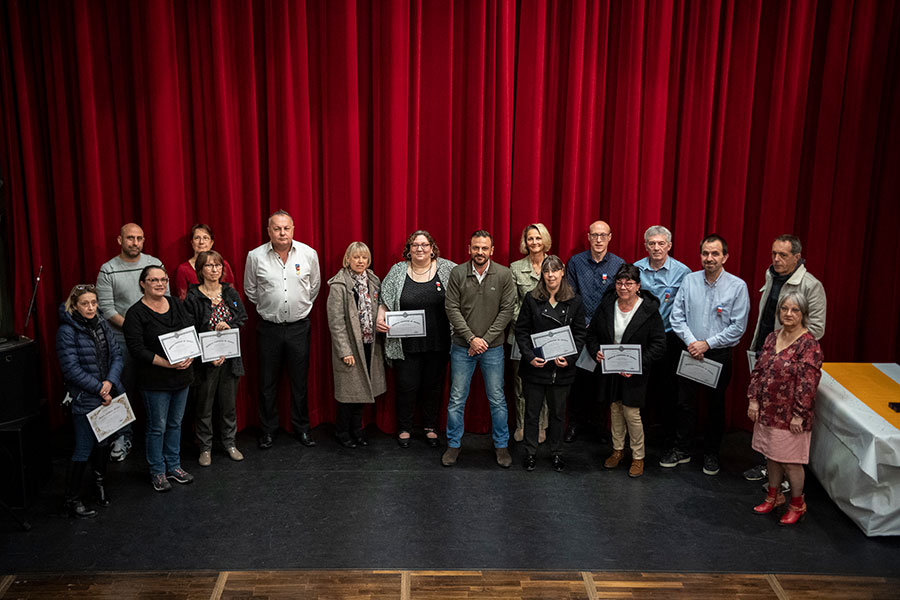 Cérémonie de remise de médailles du travail