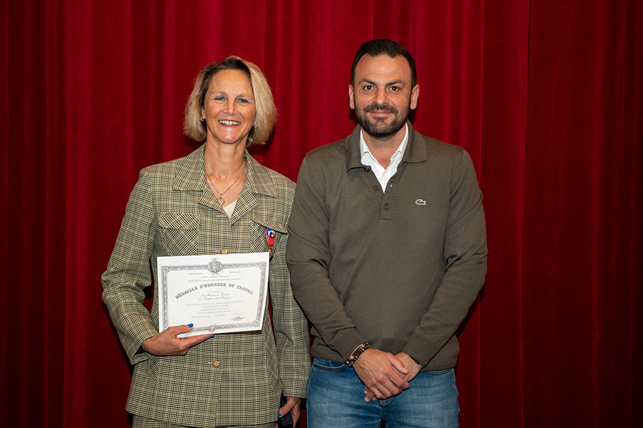 Cérémonie de remise de médailles du travail