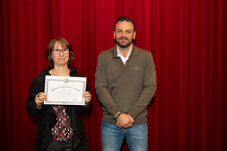 Cérémonie de remise de médailles du travail