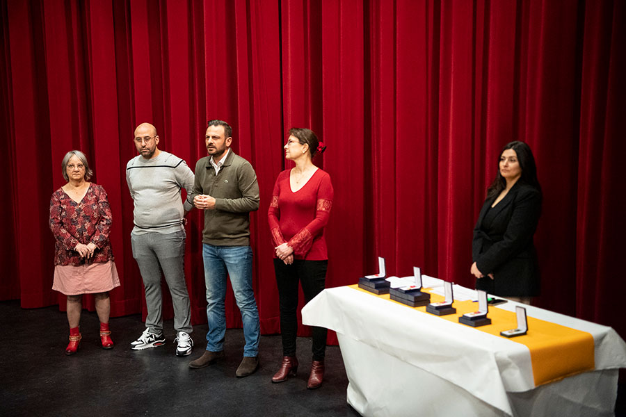 Cérémonie de remise de médailles du travail