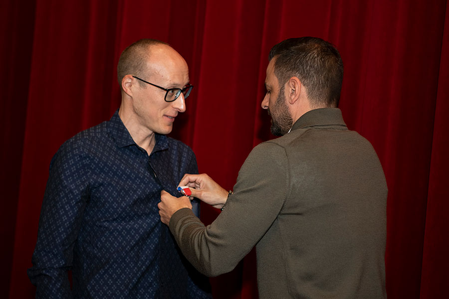 Cérémonie de remise de médailles du travail