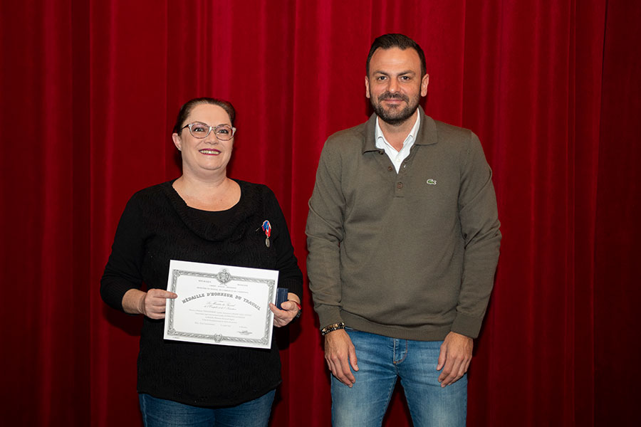 Cérémonie de remise de médailles du travail