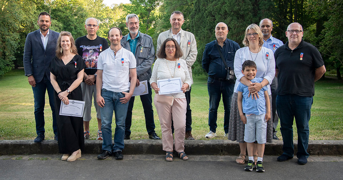 La remise des médailles du travail