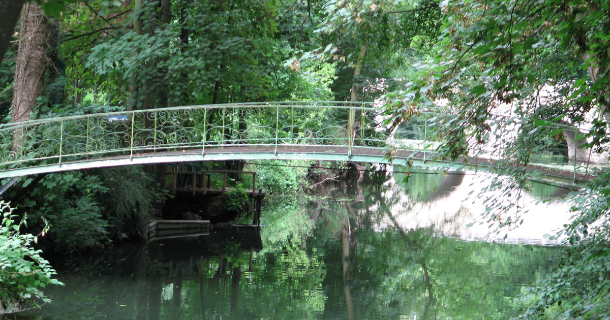 La passerelle sur l’Yerres