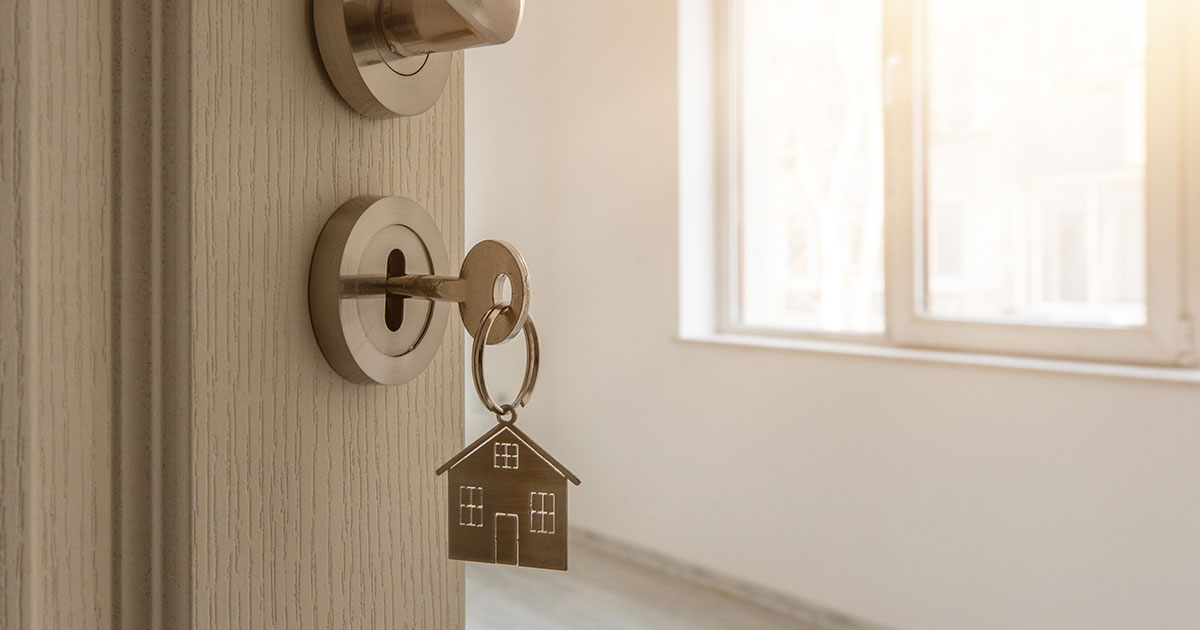 Porte d'entrée d'un logement